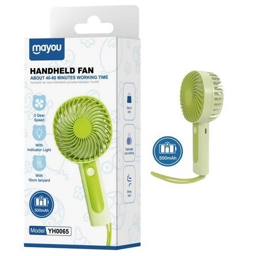 VENTILADOR MAYOU YH0065 VERDE MINI C/CORREA